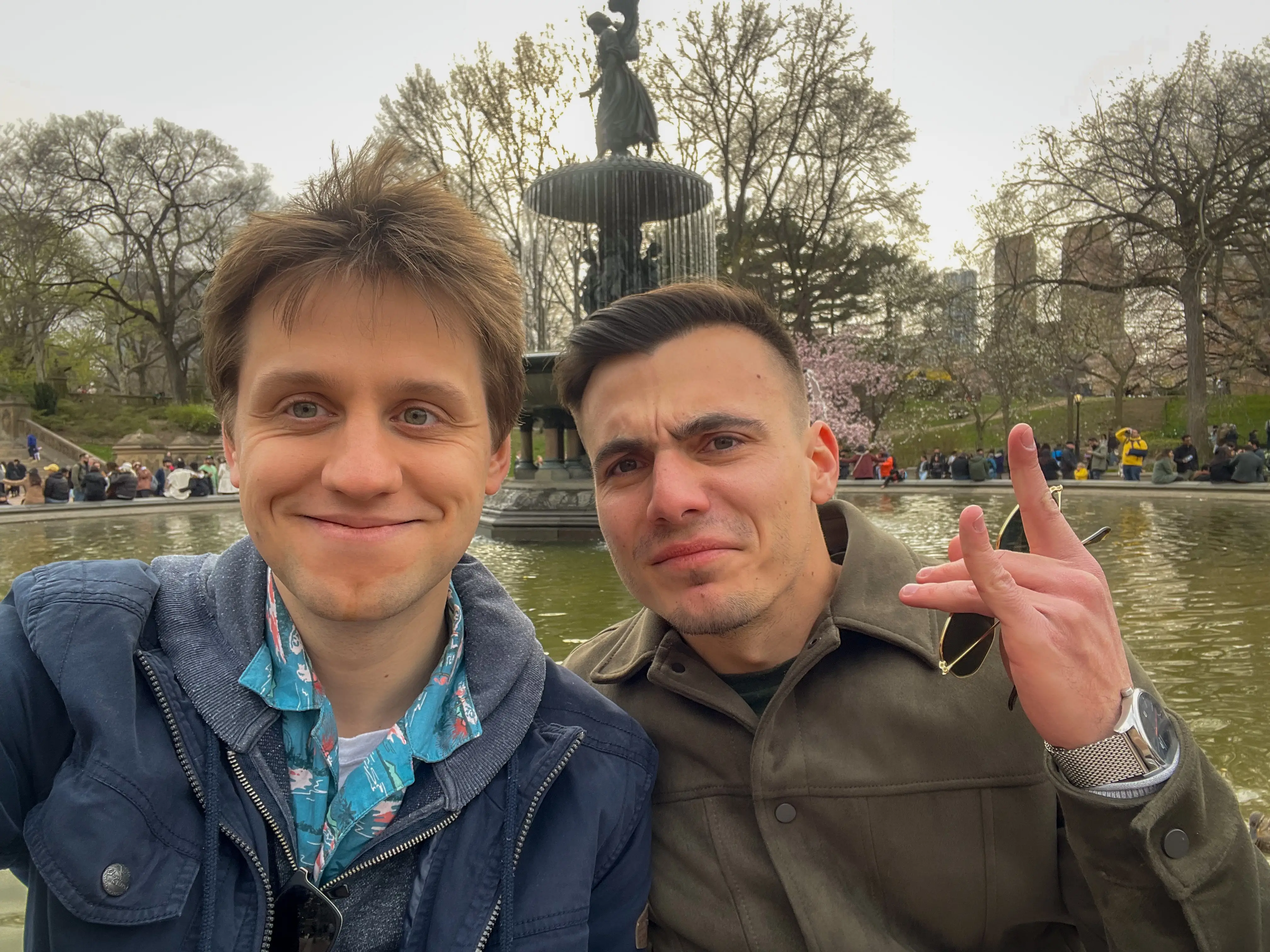 selfie in central park with horia