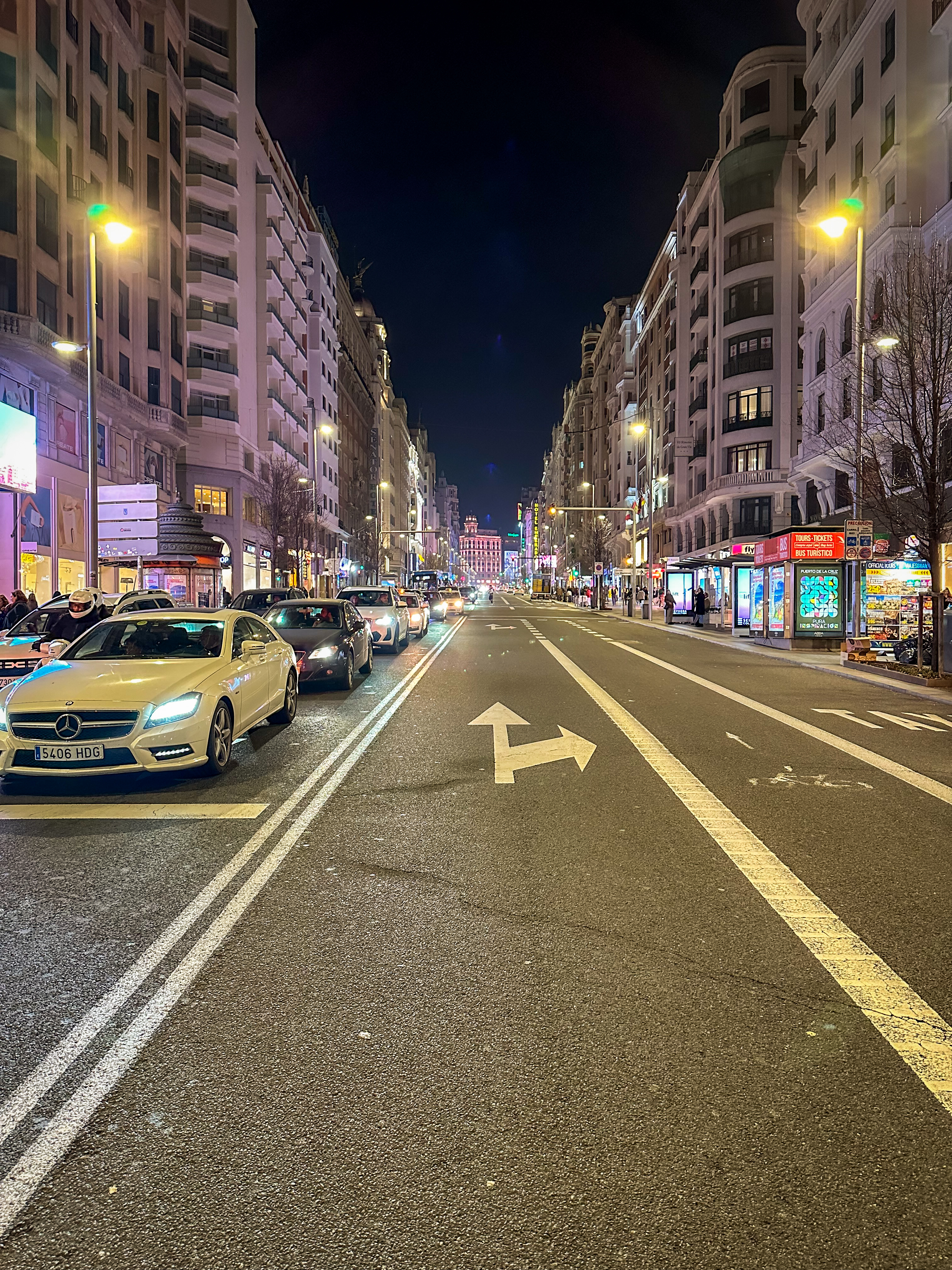 gran via view at night