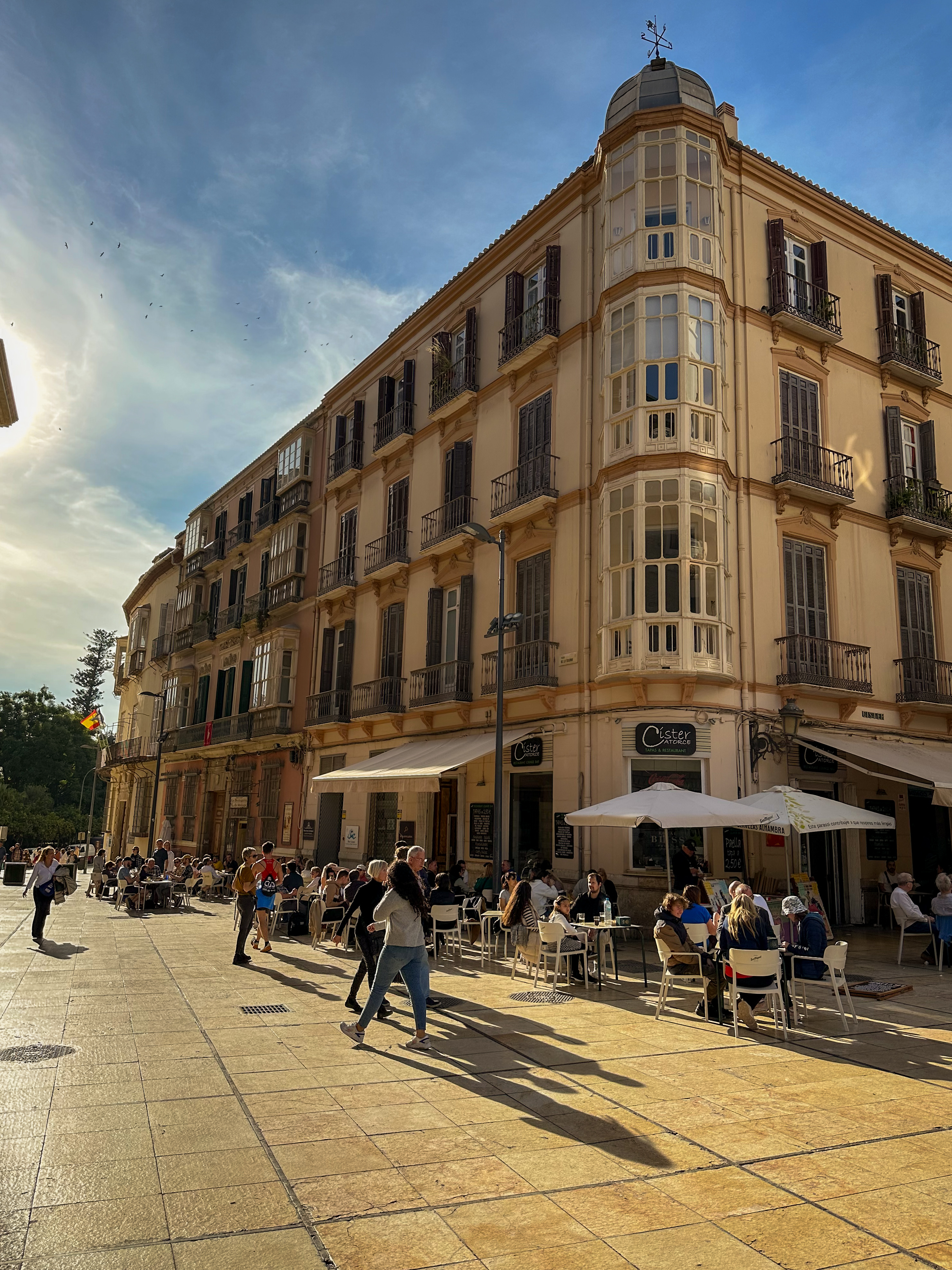 historical center building in malaga