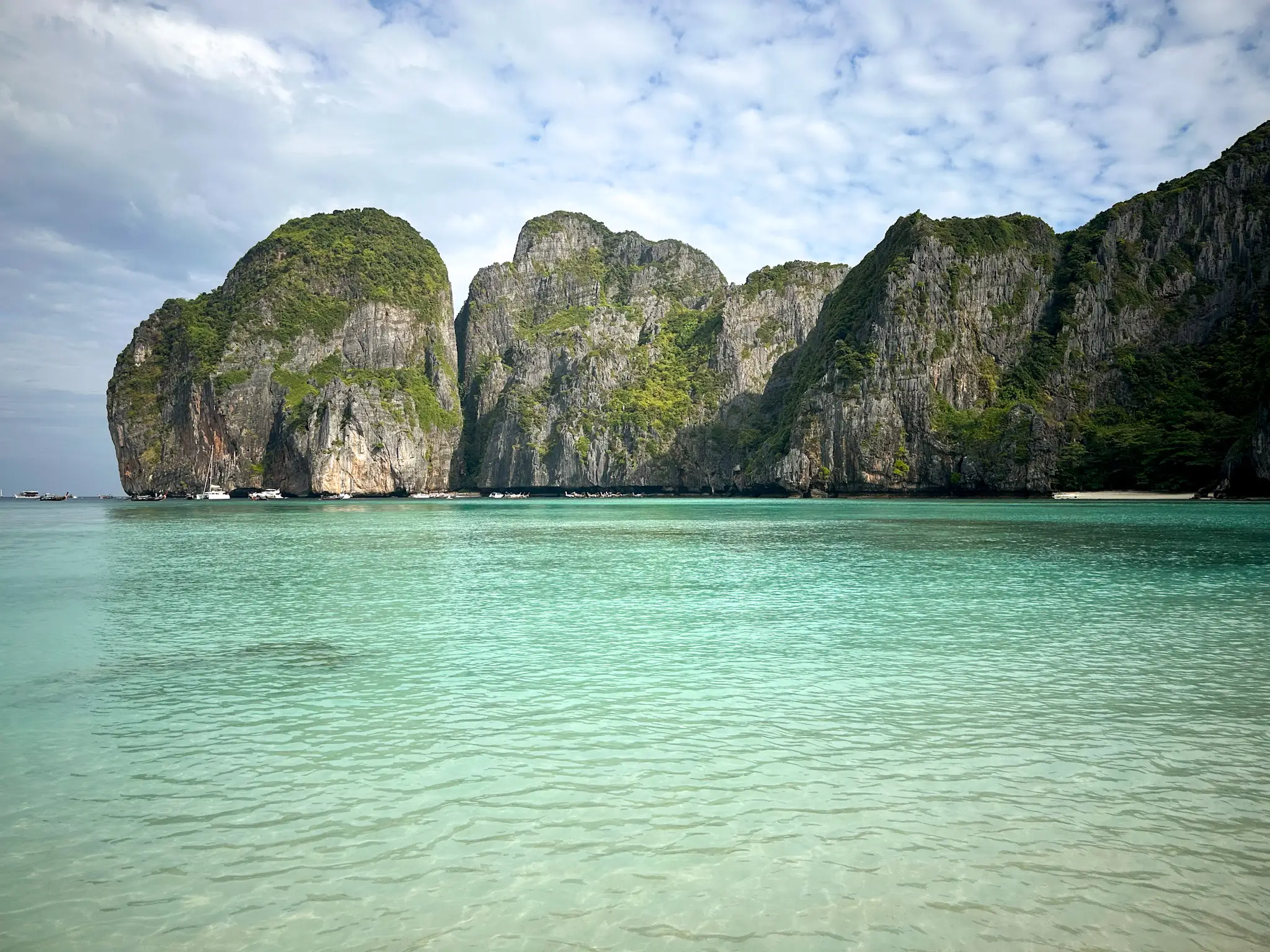 a collection of limestone-karst islands, maya bay, thailand