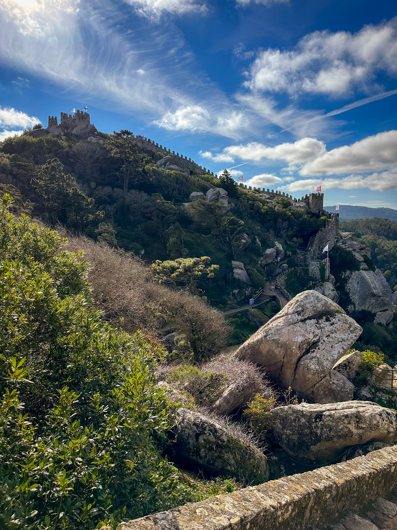 view of the moorish castle