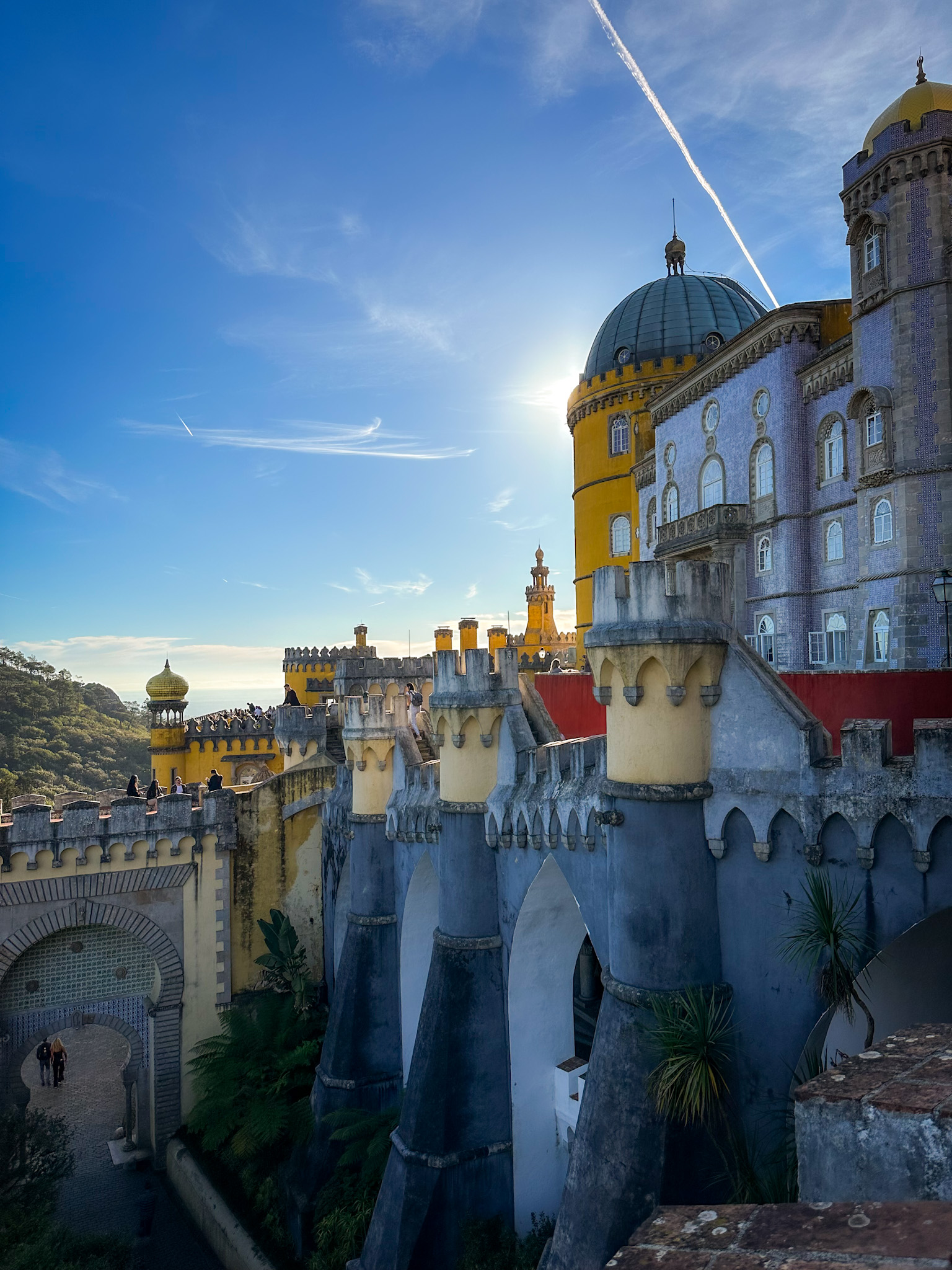 pena palace viewed from one of its courtayrds