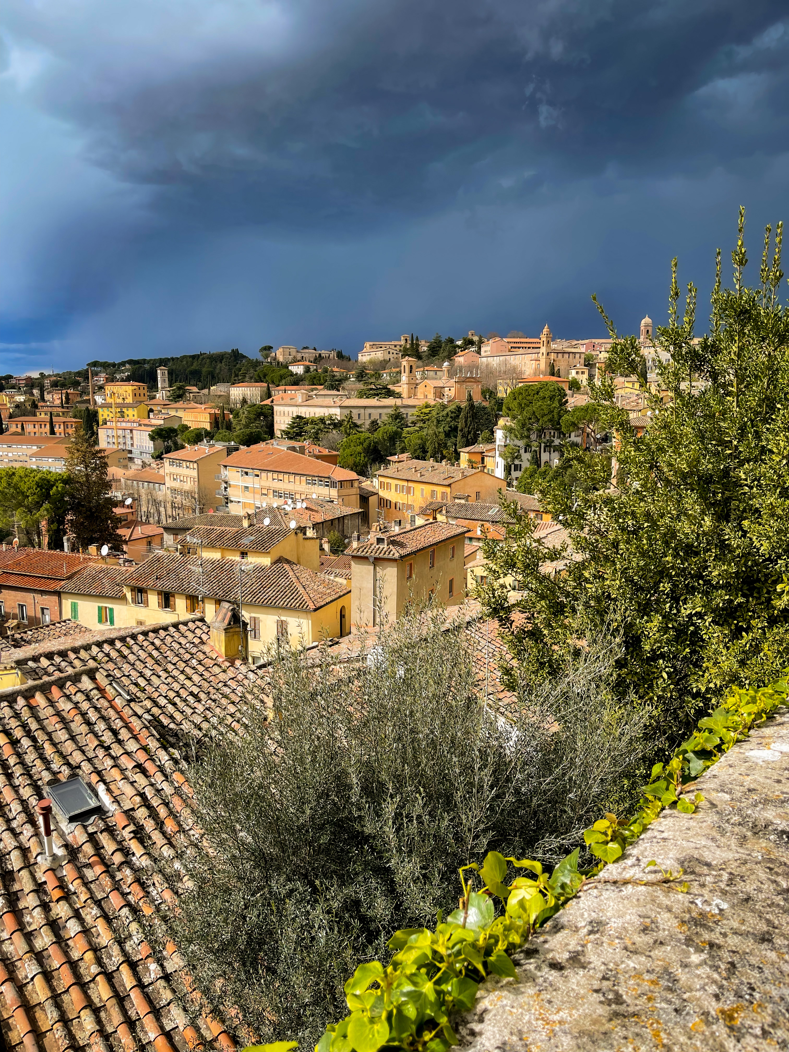 cloudy sky over perugia