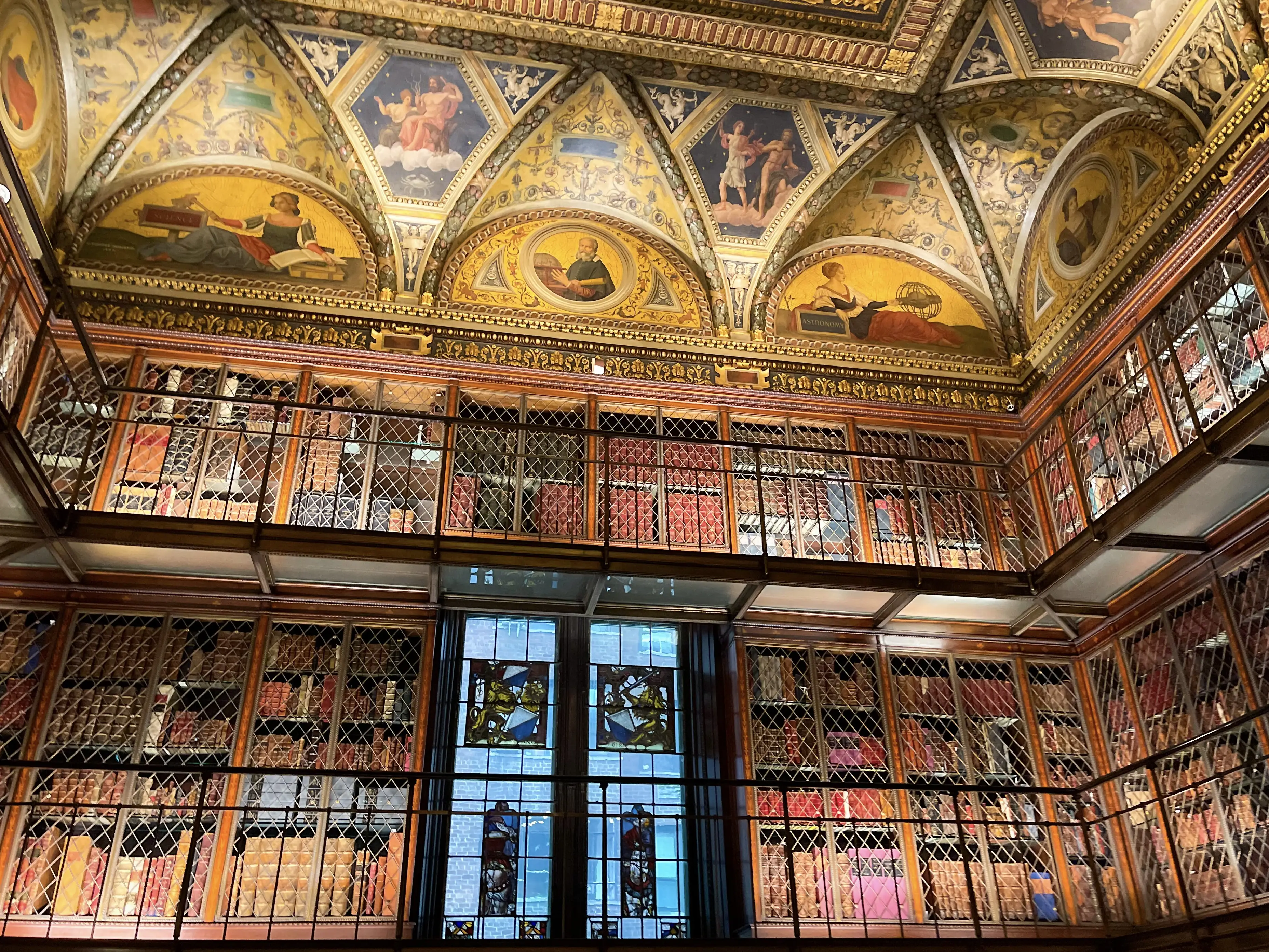 the library in the morgan museum, new york