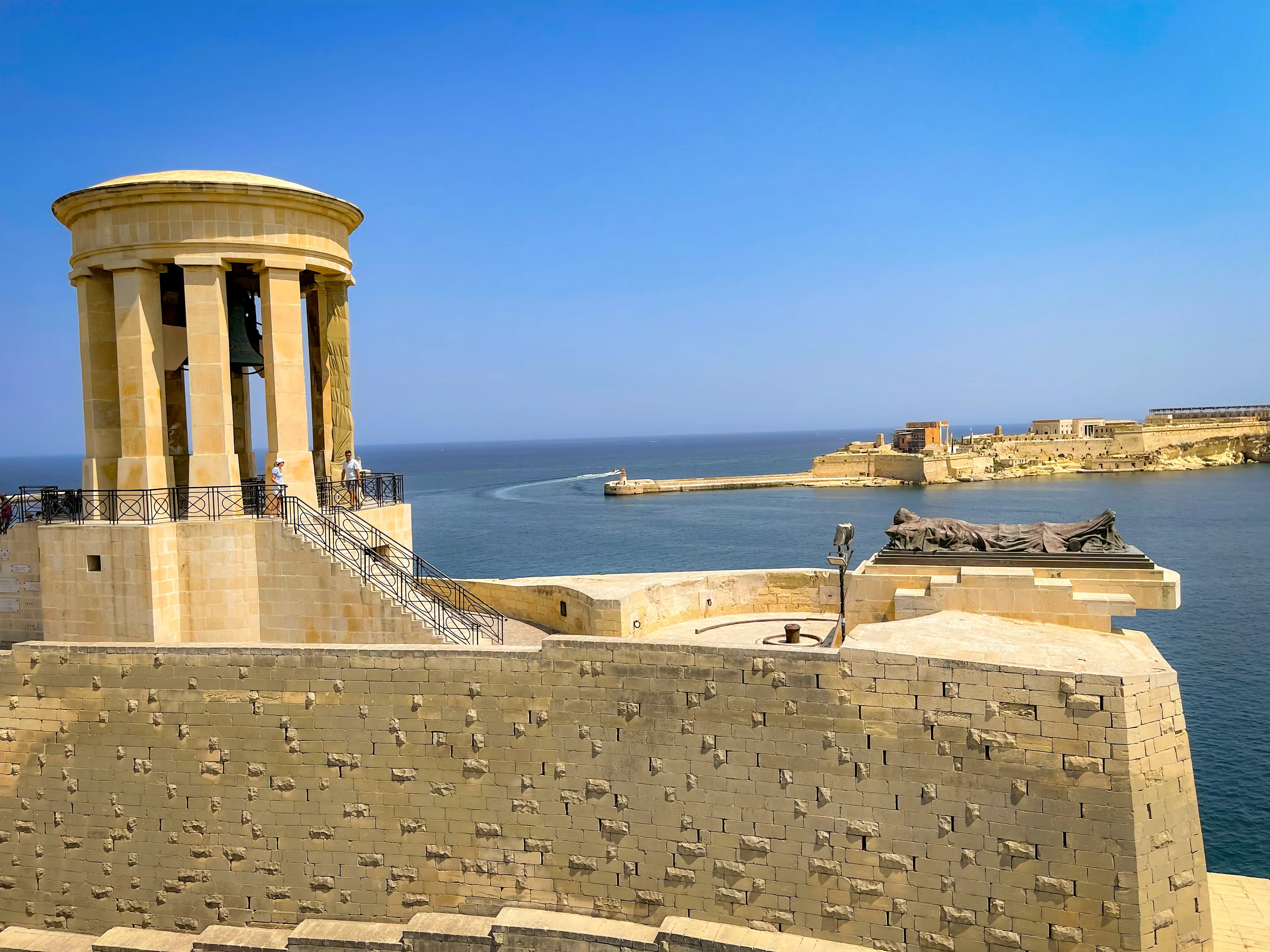 view of the valetta harbour entry