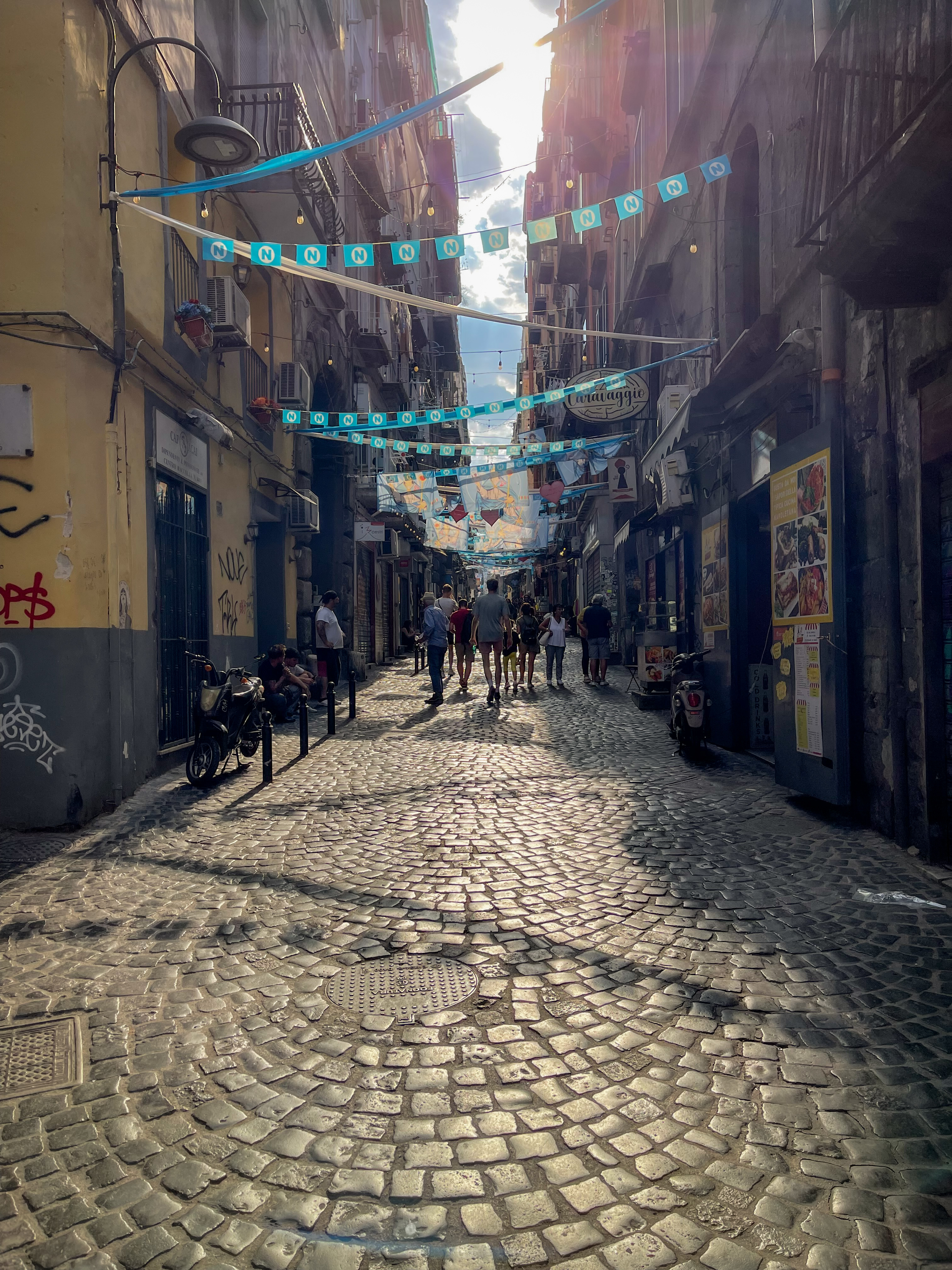 view from the via dei tribunali