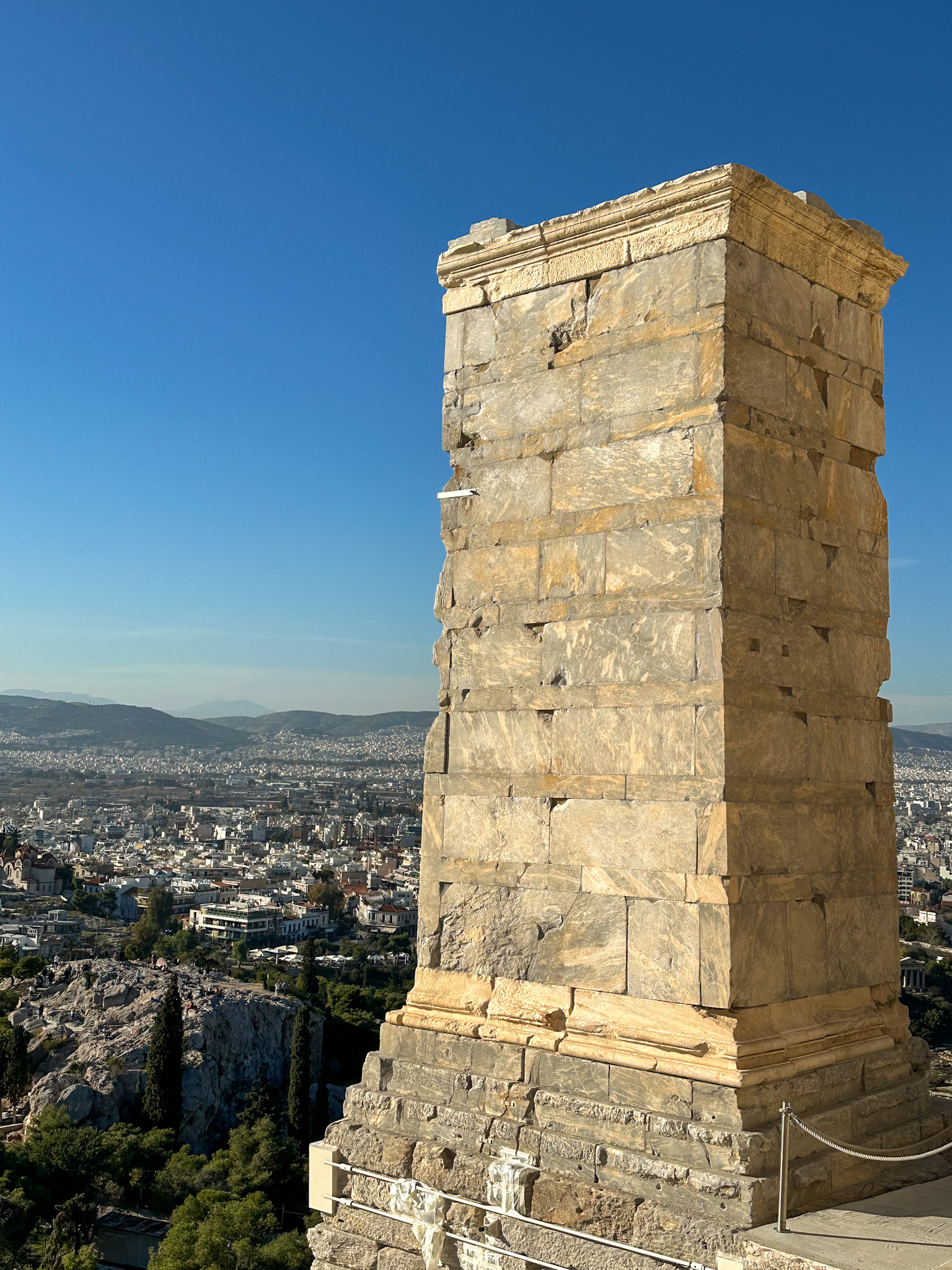 view of athens from the acropilis